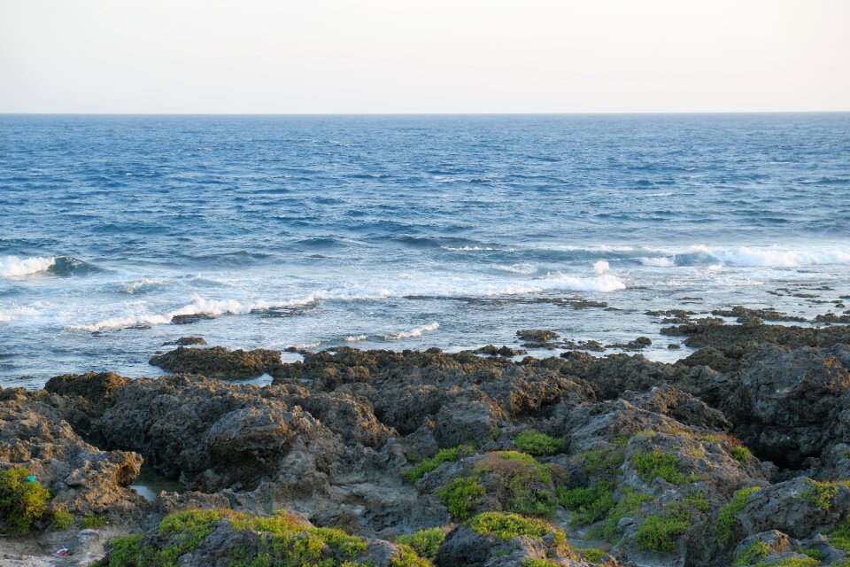 The sea blue day landscape
