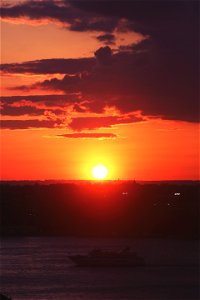 Orange sunset photo