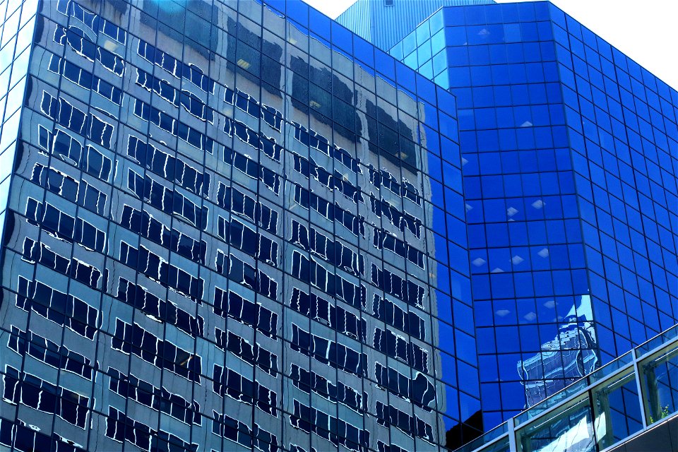 Wavey Blue Building