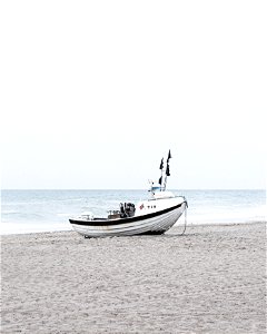 Boat on beach photo