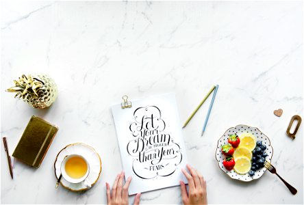 Flatlay copy space and vintage cliche inspirational