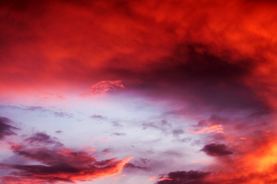 Evening clouds colorful
