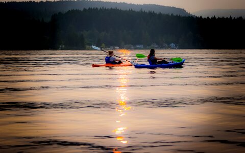 Summer outdoor kayak photo