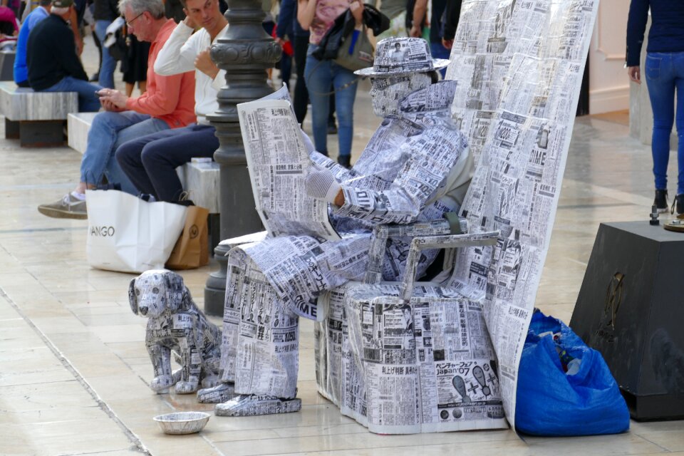 Artist street artist newspaper