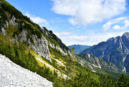 Panorama hiking alps photo