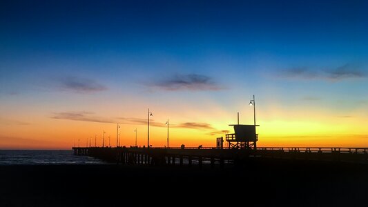 Los angeles sunset venice photo