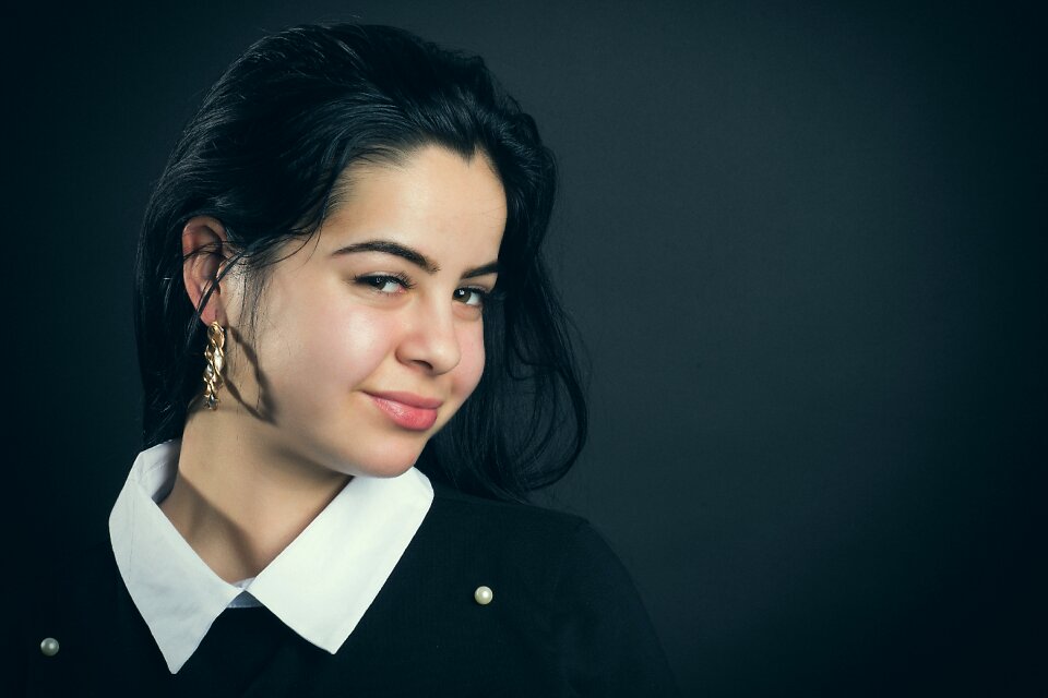 Portrait young attractive