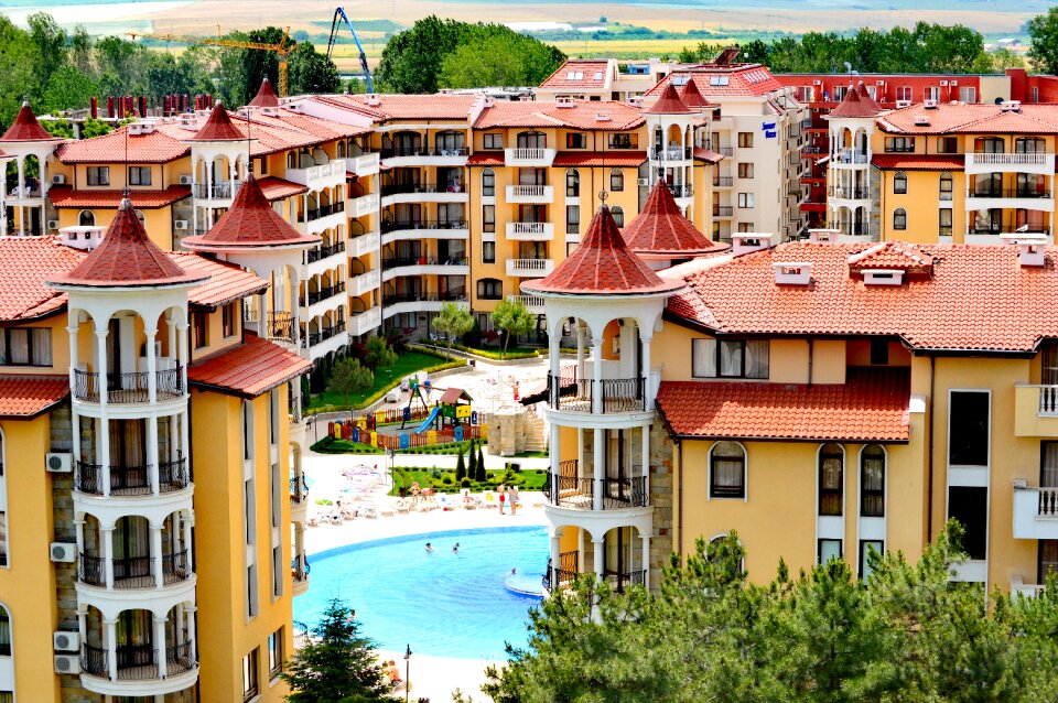 Sunny beach resort summer