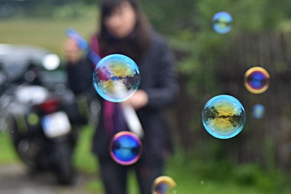 Bubble blower bubbles pleasure