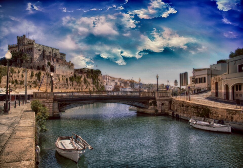 City panorama bridge