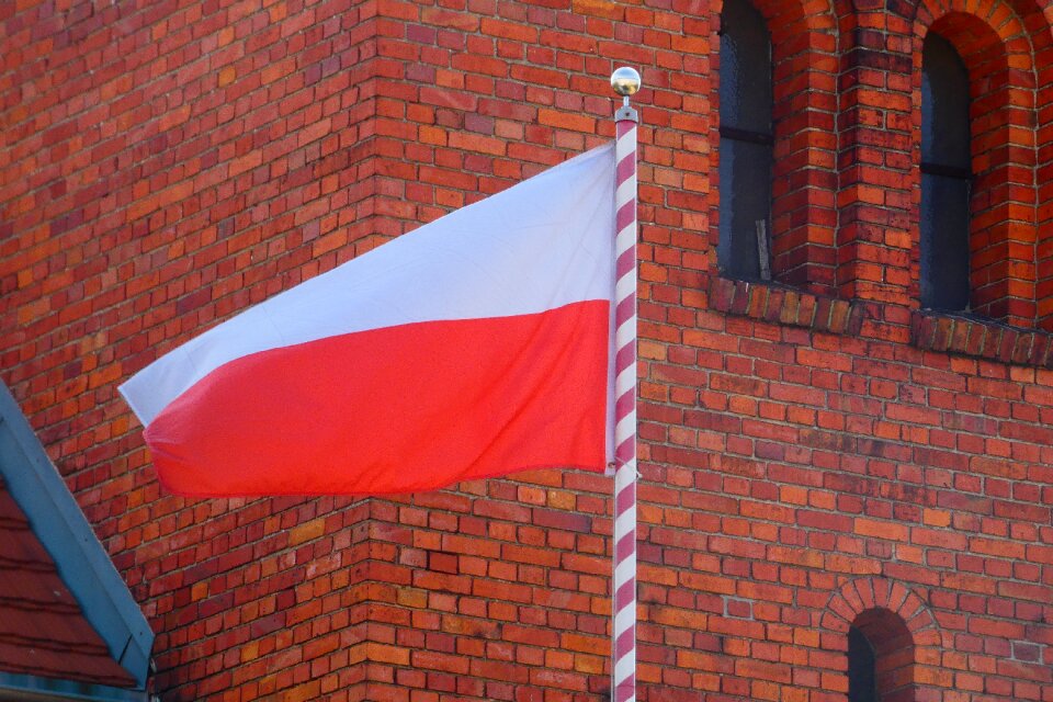 No one flag of poland white-red