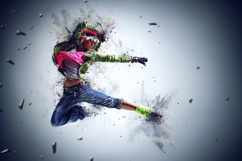 Dance jumping young