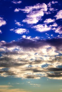 Evening blue background