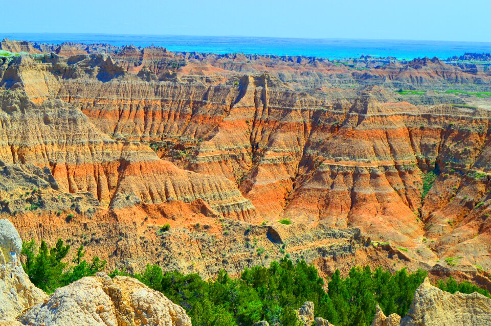 Sand rocks landscape south dakota