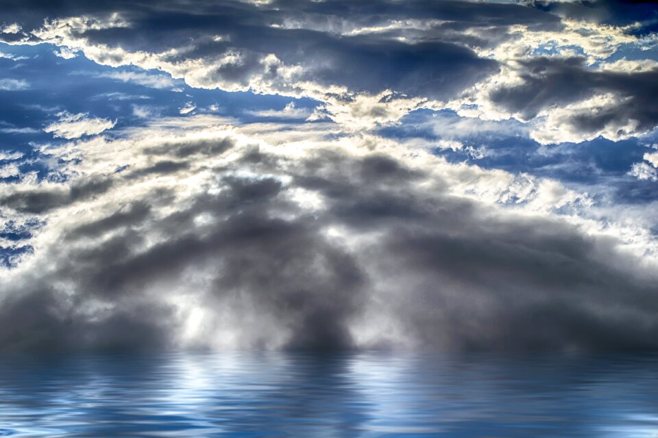 Sea storm atmosphere