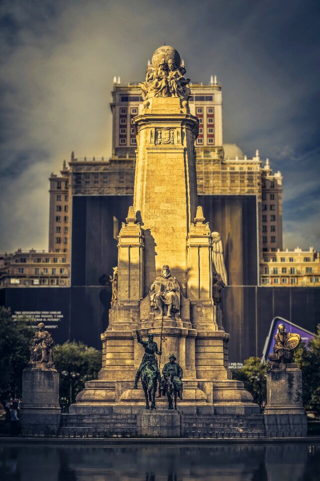 Spain figure monument