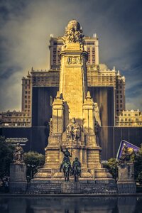 Spain figure monument photo