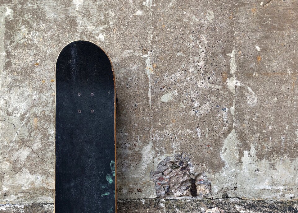 Extreme young skateboarding