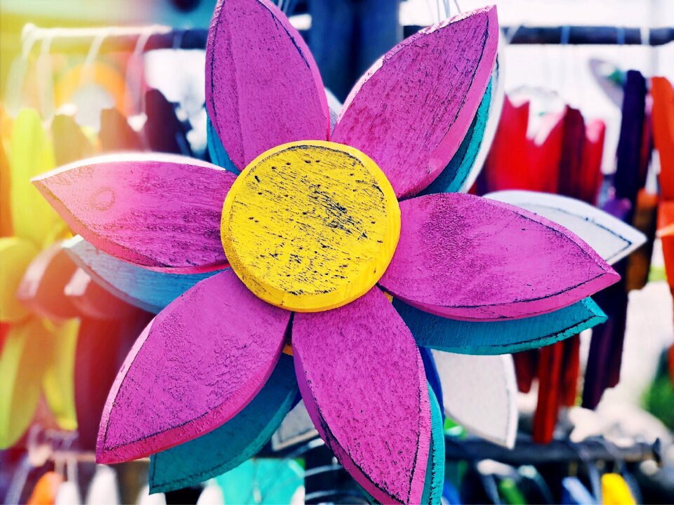 Summer floral painted