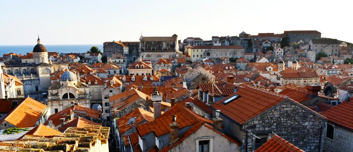 Old town panorama dubrovnik photo