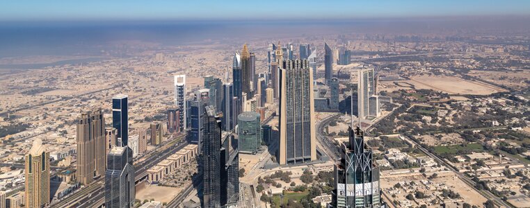 Emirates building sea