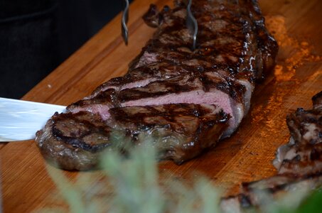 Food steak grilled photo