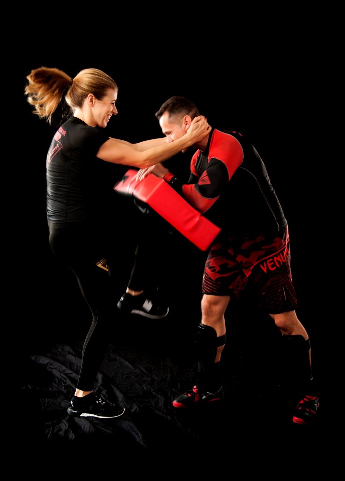 Female Fighter Knee Strike