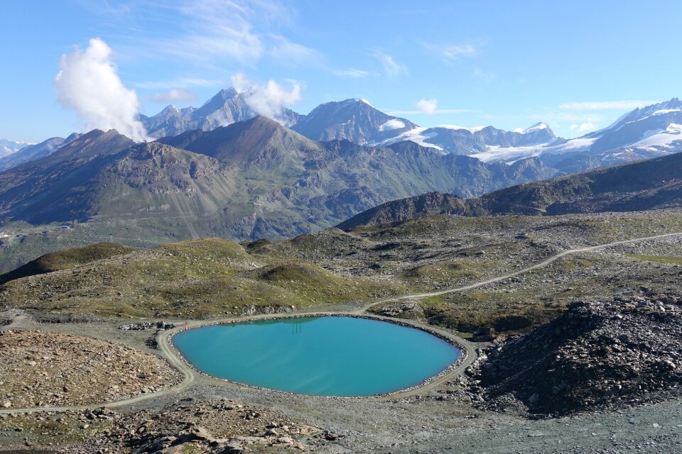 Lake mountains landscape