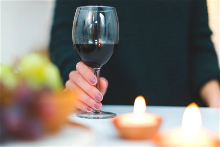 Wine Glass Hand photo