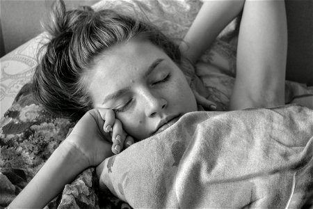 Woman Girl Sleep photo