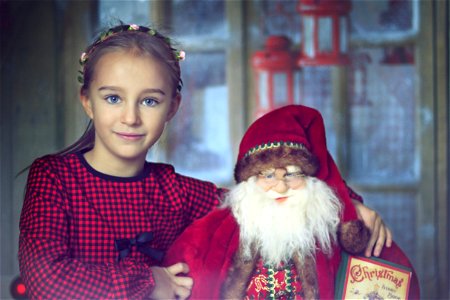 Child Girl Santa Claus