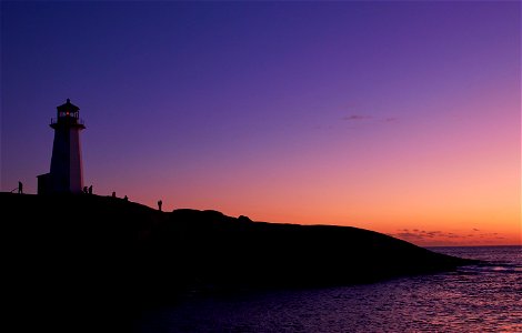 Lighthouse Sunset Coast photo