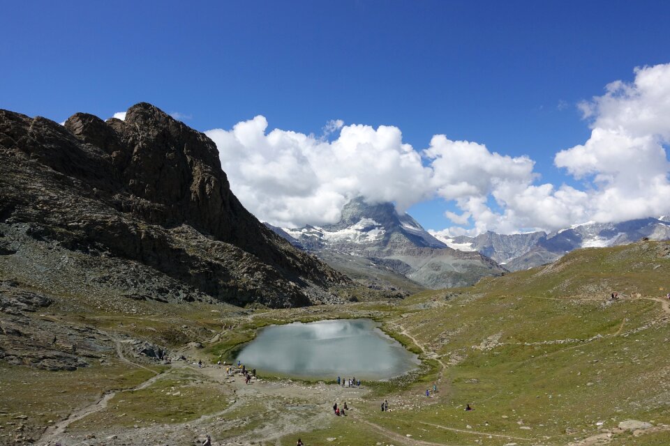 Lake mountains landscape
