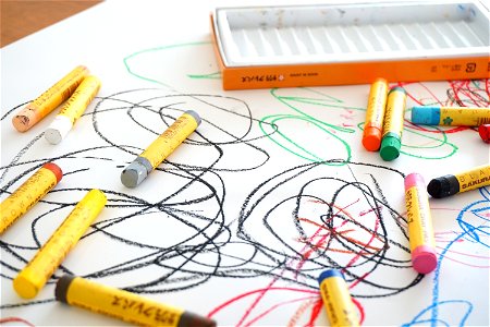 Wax Crayon Drawing