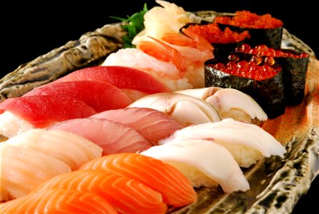 Nigiri Sushi Japanese Food photo