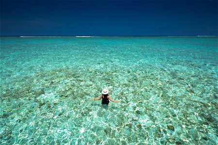 Sea Maldives Girl photo