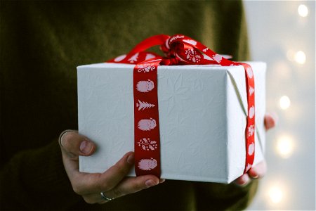 Christmas Gift Hands photo