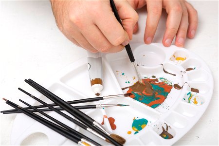 Hand Paintbrush Watercolor