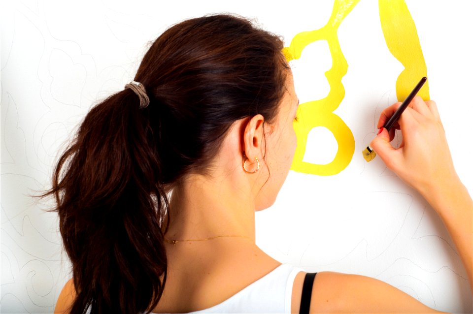 Woman Girl Painting