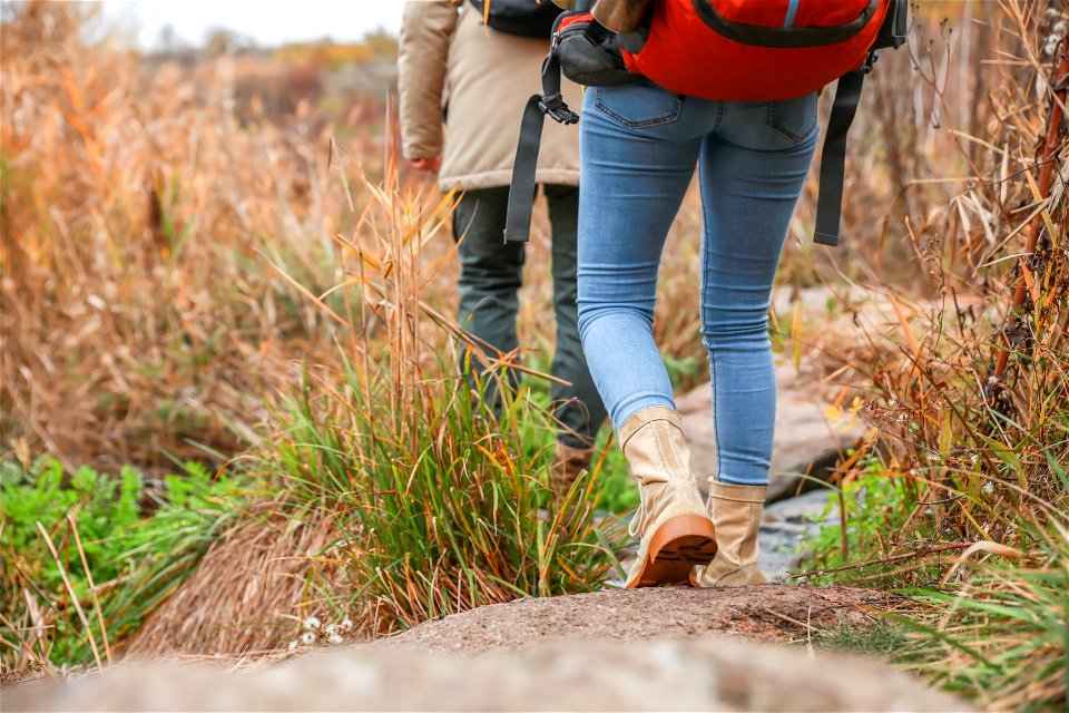 Hiking Couple Legs