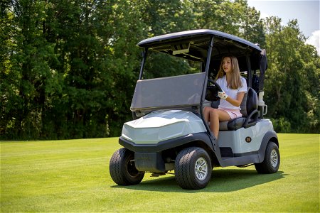 Golf Cart Drive Golfer