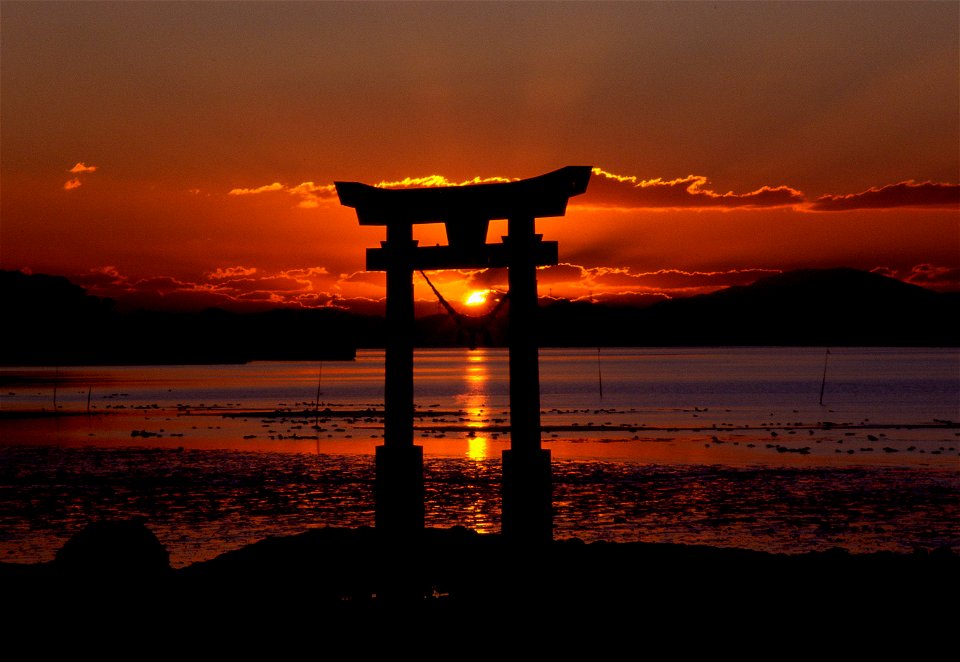 Nagao Shrine Sunset