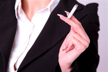 Cigarette Businesswoman photo