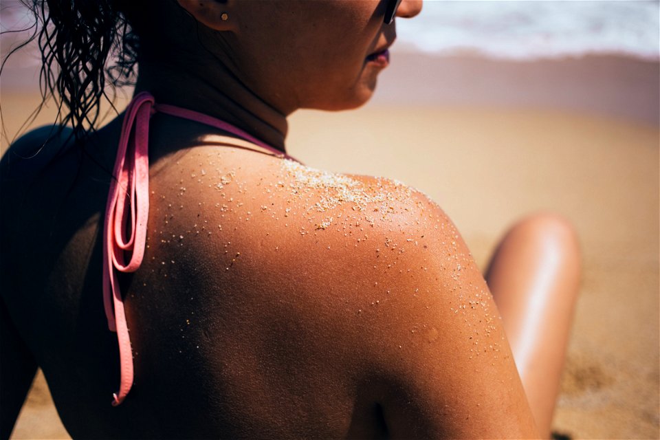 Girl Beach Shoulder photo