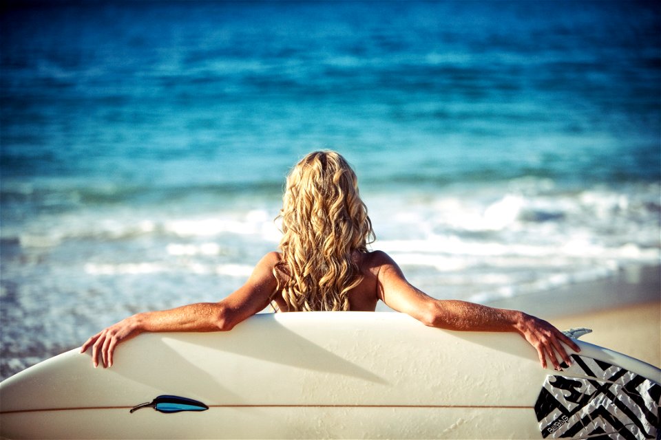 Woman Surfboard Summer