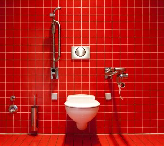 Toilet Red Tiles photo