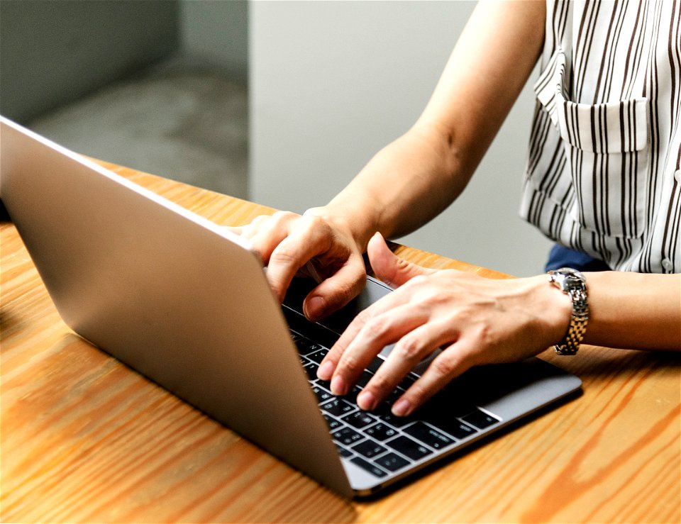 Laptop Computer Hands