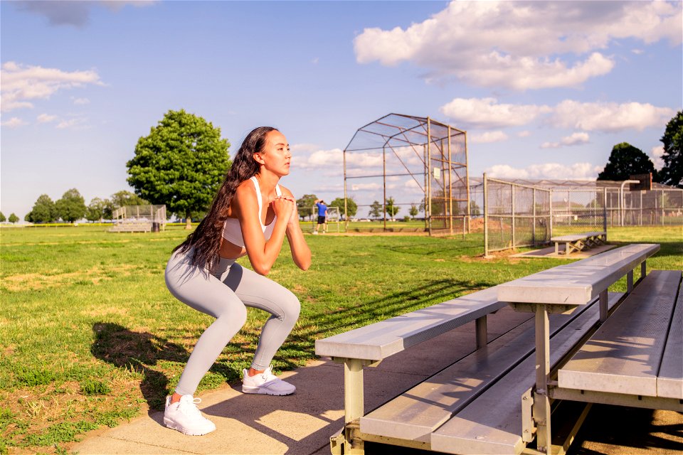 Girl Exercise Squat