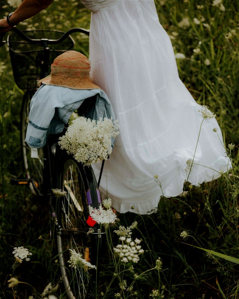 Bicycle Girl Flower