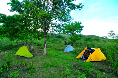 Tent Camp Landscape photo